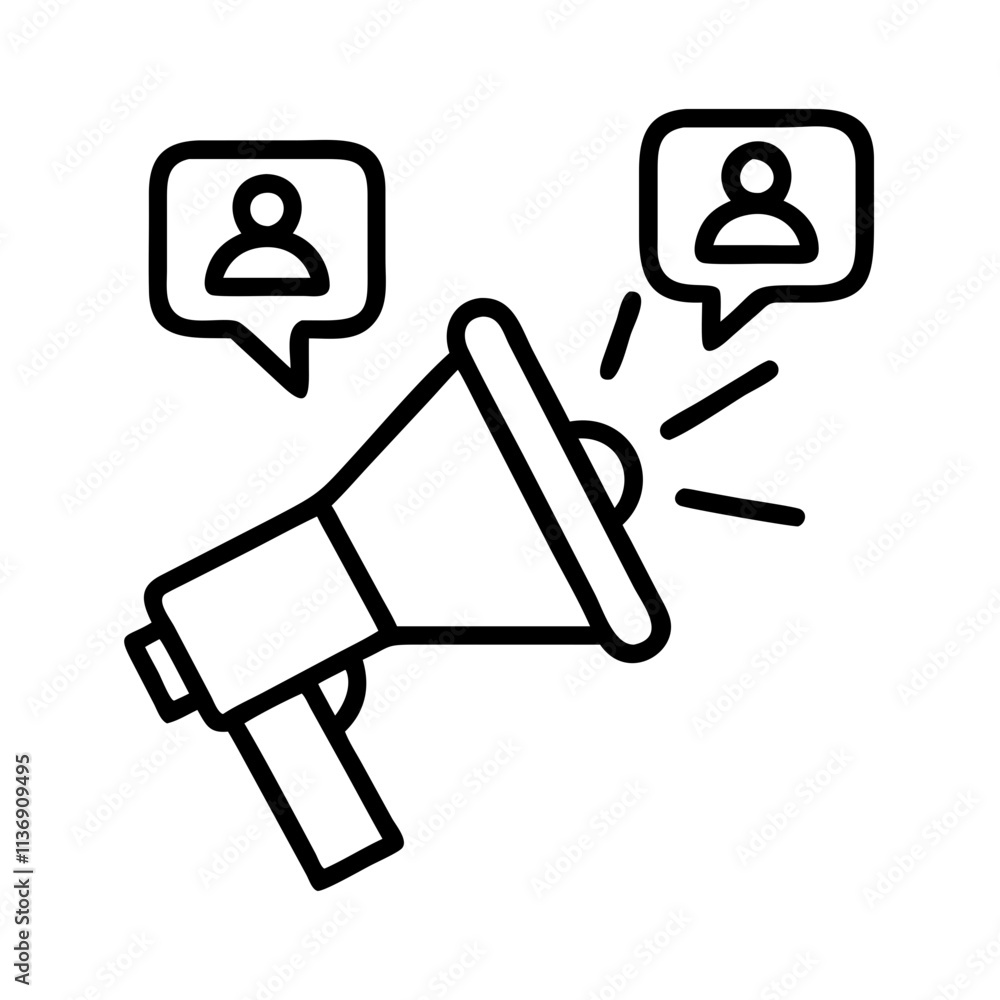advocacy megaphone icon, nonprofit day line art, nonprofit day icon - simple black line art icon of advocacy megaphone, symbolizing nonprofit day celebrations. nonprofit day vector art. advocacy megaphone icon, nonprofit day line art, nonprofit day icon - simple black line art icon of advocacy megaphone, symbolizing nonprofit day celebrations. nonprofit day vector art.