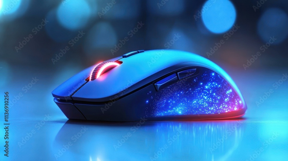 Office Technology Wireless mouse - Mouse that connects to devices wirelessly for greater freedom of movement Isolated solo on plain background Office Technology Wireless mouse - Mouse that connects to devices wirelessly for greater freedom of movement Isolated solo on plain background