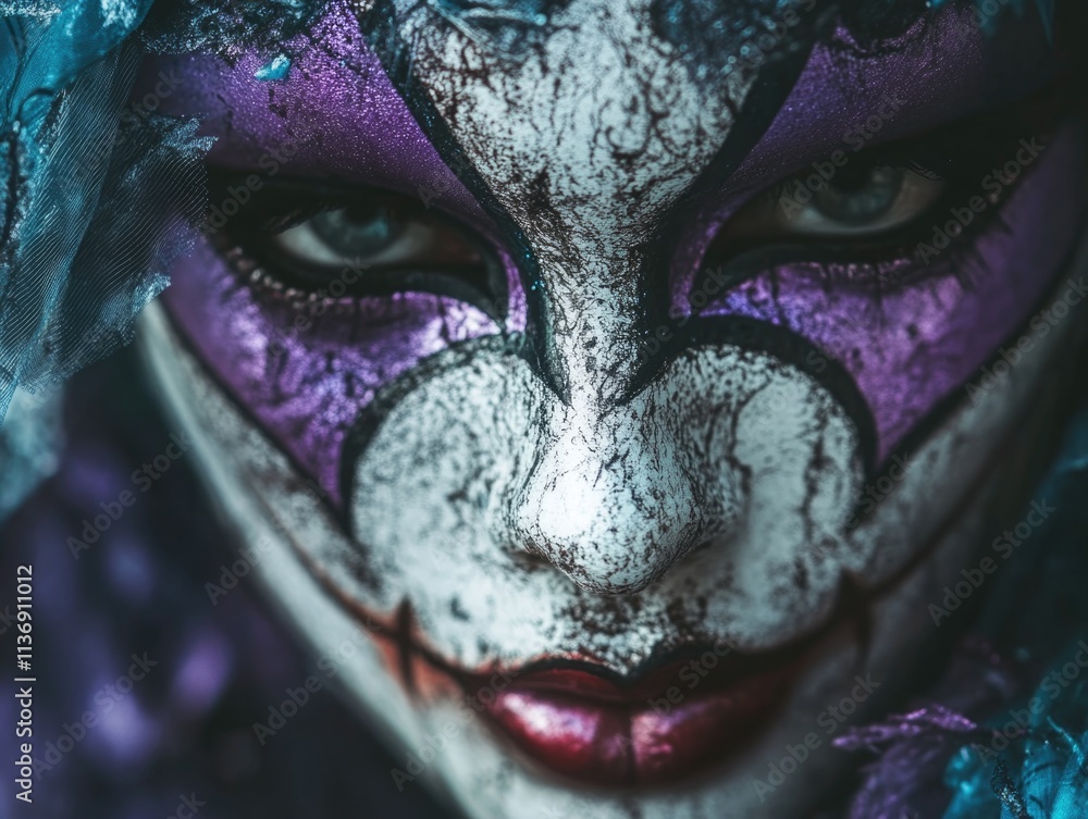 Clown makeup close-up Clown makeup close-up