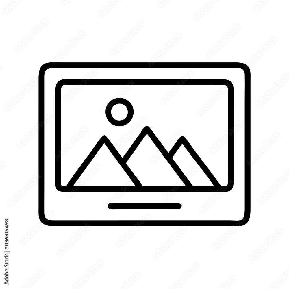 digital photo frame icon, photography day line art, photography day icon - simple black line art icon of digital photo frame, for photography day celebrations. photography vector art. digital photo frame icon, photography day line art, photography day icon - simple black line art icon of digital photo frame, for photography day celebrations. photography vector art.