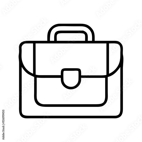 camera bag icon, photography day line art, photography day icon - simple black line art icon of camera bag, for photography day celebrations. photography vector art.