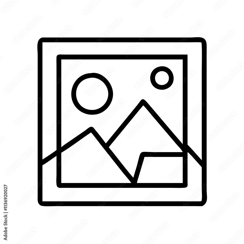 black and white photo icon, photography day line art, photography day icon - simple black line art icon of black and white photo, for photography day celebrations. photography vector art. black and white photo icon, photography day line art, photography day icon - simple black line art icon of black and white photo, for photography day celebrations. photography vector art.