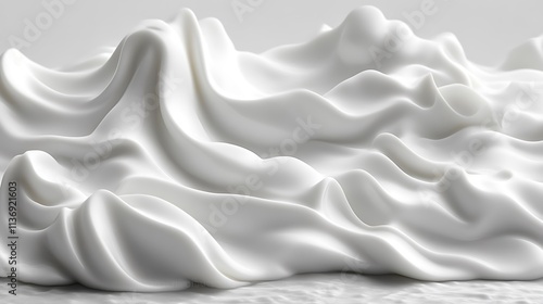 White Cream Abstract Swirling Texture Background