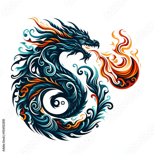 Wallpaper Mural Fire-breathing Dragon Clipart Torontodigital.ca