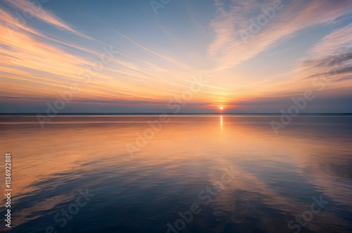 夕焼け, 空, 水, 海, 太陽, 日の出, 湖, 海, 雲, 風景,  photo