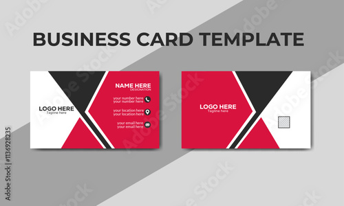 creative and simple business card template, abstract business card design, modern vector design.