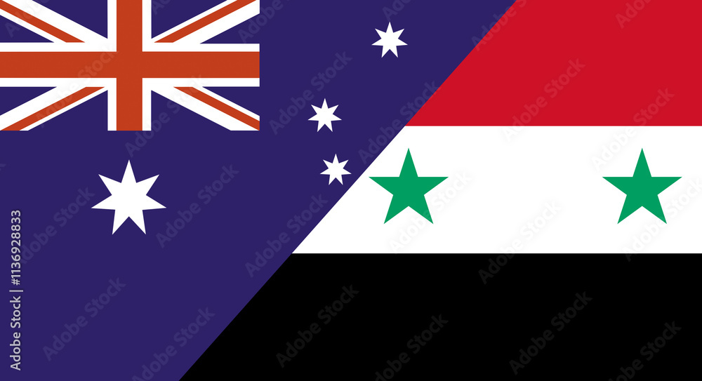 Flag of Australia and Yemen. Sports competitions. Political relations Flag of Australia and Yemen. Sports competitions. Political relations