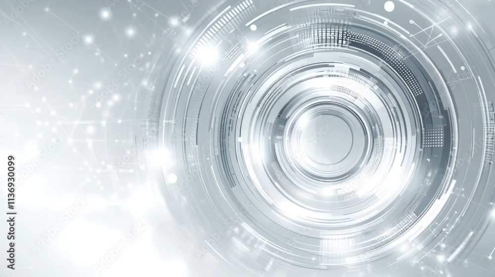 Abstract Futuristic Technology Design - Digital Art