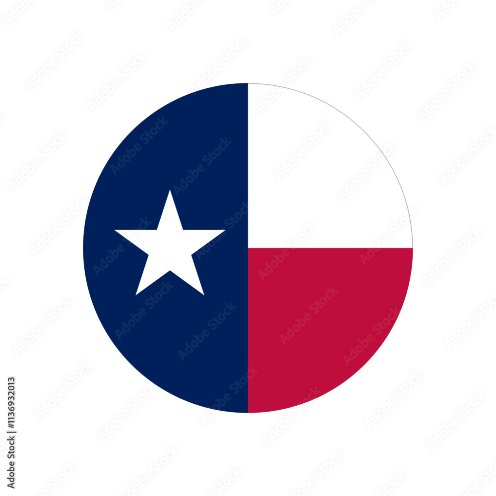 Flag of Texas state, US Flag of Texas state, US