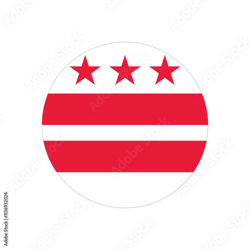 Flag of Washington DC, US