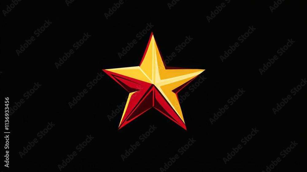 Fototapeta premium Vector icon of a star, simple and versatile