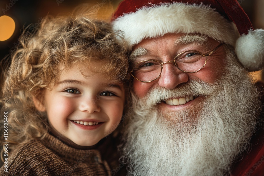 Cheerful festive time season, Ñute child boy subtle smile with santa claus. Christmas digital ads concept art artwork for banner and online banner use. Santa claus child sitting. Xmas photo a. Cheerful festive time season, Ñute child boy subtle smile with santa claus. Christmas digital ads concept art artwork for banner and online banner use. Santa claus child sitting. Xmas photo a.