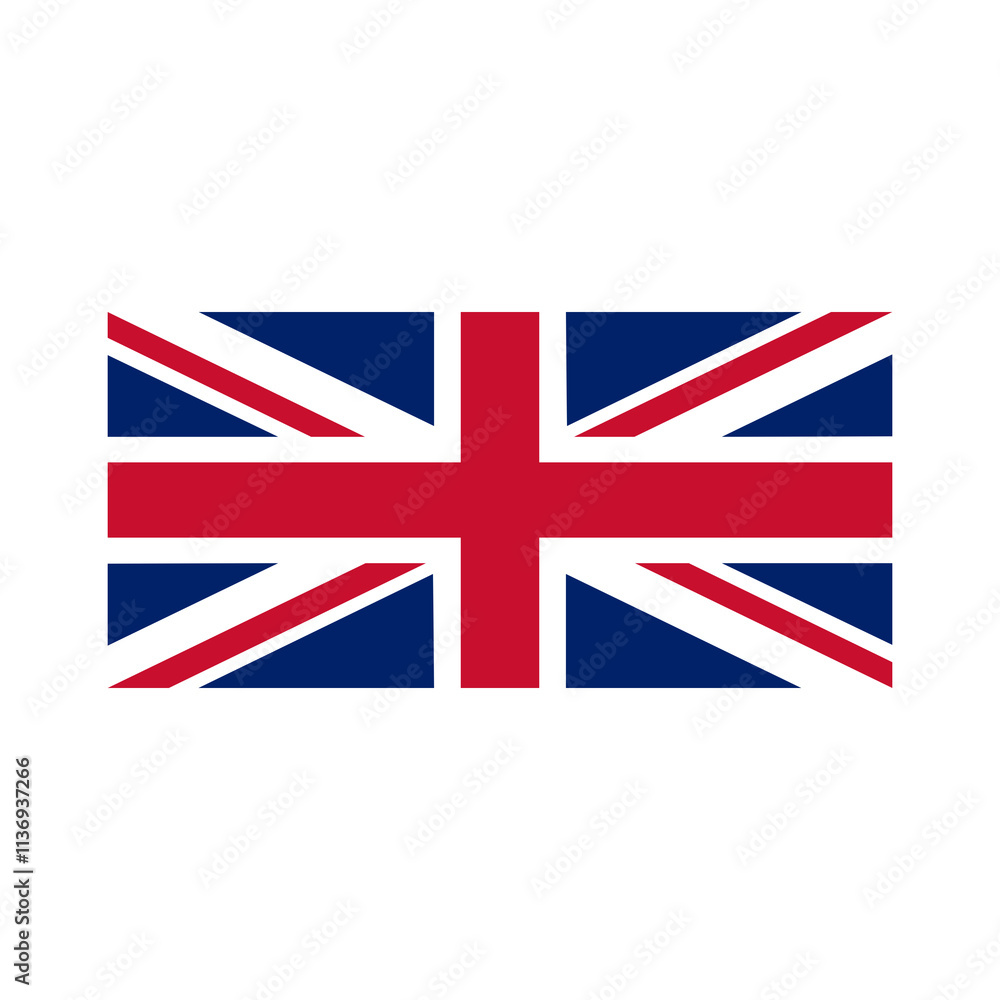 English flags. English flags.