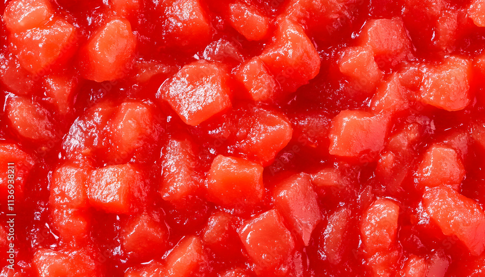 Close-up shot of diced, juicy watermelon, perfect for summer recipes and refreshing drinks. Vibrant red color. Close-up shot of diced, juicy watermelon, perfect for summer recipes and refreshing drinks. Vibrant red color.