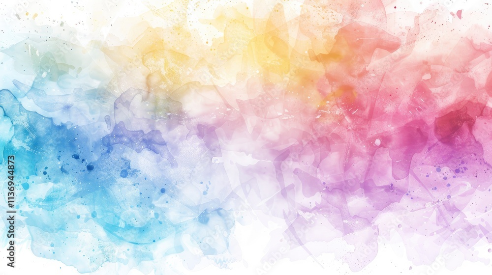 A vibrant watercolor splash featuring a blend of blue, yellow, and pink hues. A vibrant watercolor splash featuring a blend of blue, yellow, and pink hues.