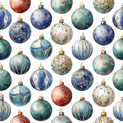 blue christmas balls