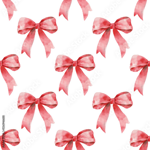 red bow isolated on white