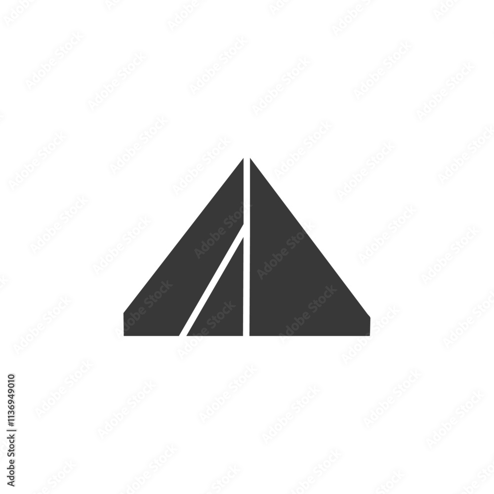 Tent Icon Set Vector illustration in black Tent Icon Set Vector illustration in black