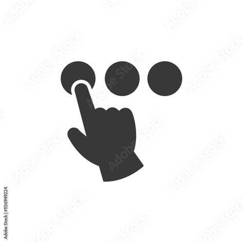 Choice Icon Set Vector illustration in black
