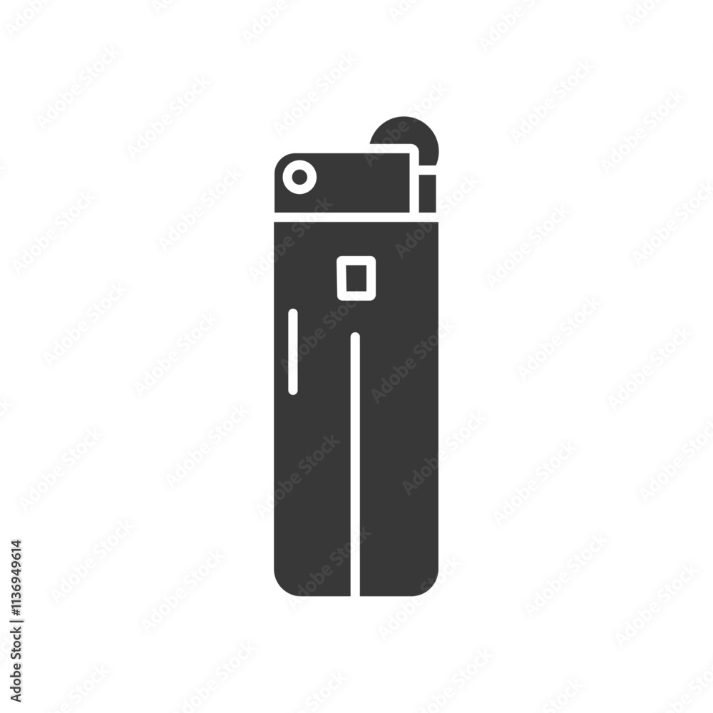 Lighter Icon Set Vector illustration in black Lighter Icon Set Vector illustration in black