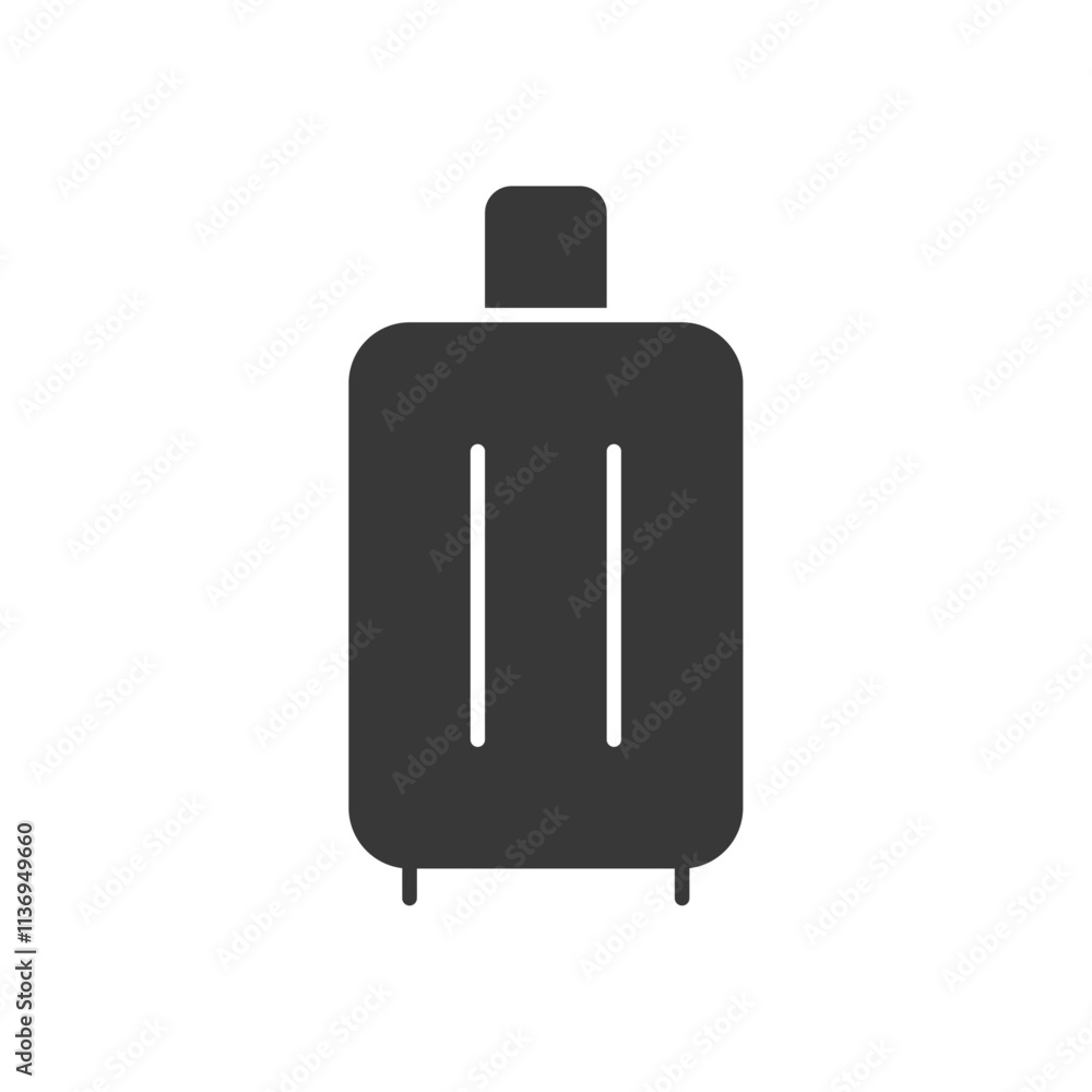 Luggage Icon Set Vector illustration in black Luggage Icon Set Vector illustration in black