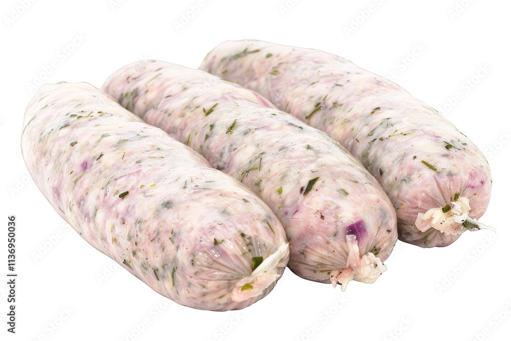 transparent PNG image of Raw pork sausages (weisswurst) transparent PNG image of Raw pork sausages (weisswurst)