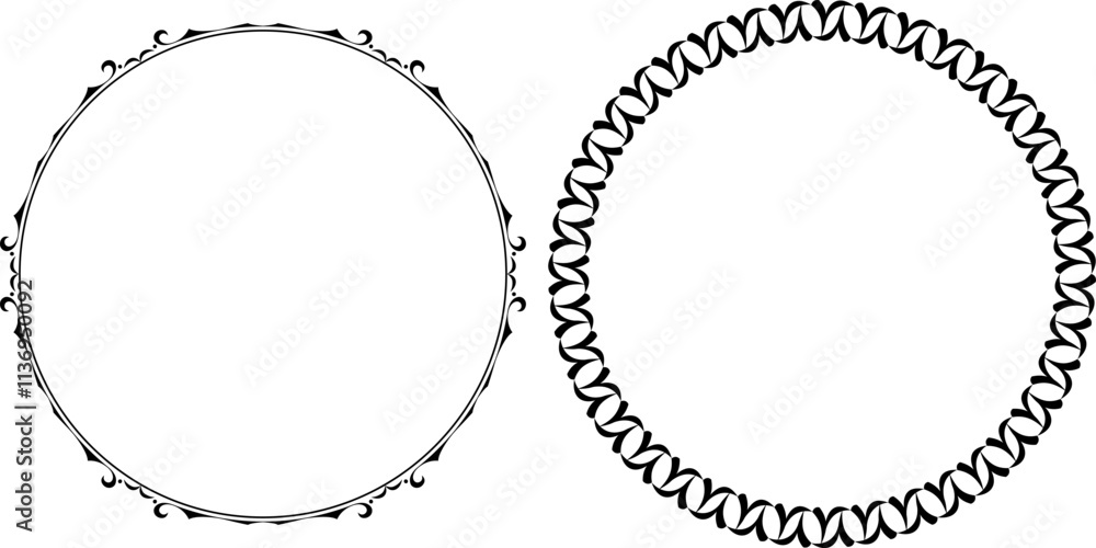 vector frames black on a white background vector frames black on a white background