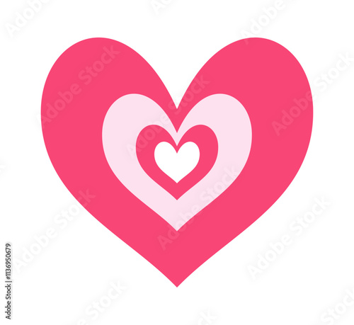 Romantic heart valentine day symbol