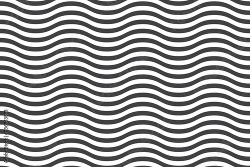 Abstract geometric design featuring sleek black fluid waves, creating a smooth and dynamic background.