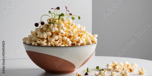 Stylish Popcorn Bowl with Artisan Presentation photo