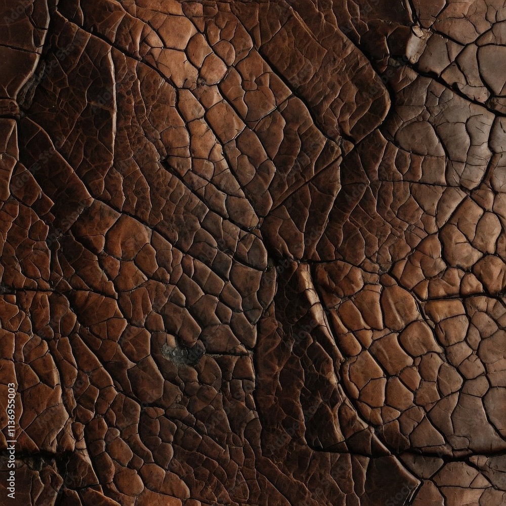 Texture of old dark brown treated leather Texture of old dark brown treated leather
