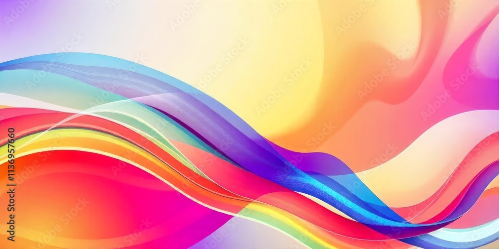 Vibrant Abstract Wave Design with a Spectrum of Colors Vibrant Abstract Wave Design with a Spectrum of Colors