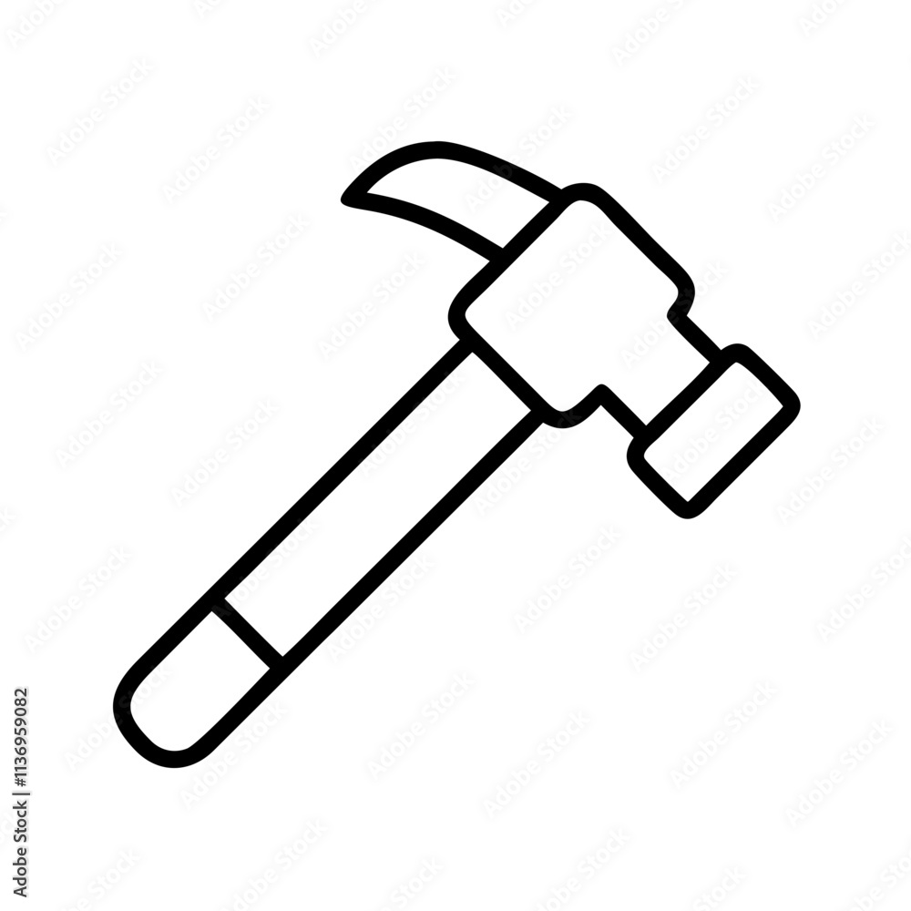 hammer icon, labor Day line art, labor day icon - simple black line art icon of hammer, symbolizing labor day celebrations. labor day vector art. hammer icon, labor Day line art, labor day icon - simple black line art icon of hammer, symbolizing labor day celebrations. labor day vector art.
