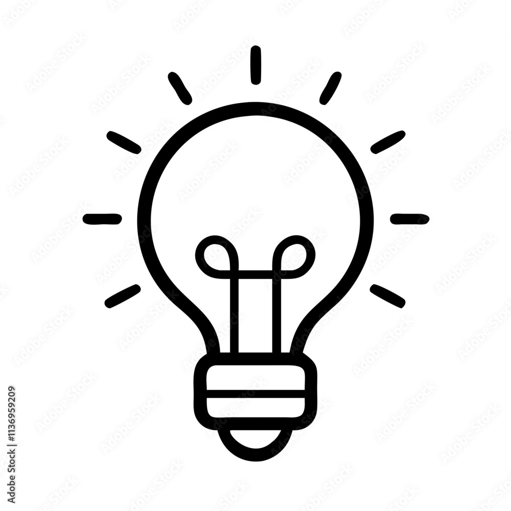 light bulb for ideas icon, labor Day line art, labor day icon - simple black line art icon of light bulb for ideas, symbolizing labor day celebrations. labor day vector art. light bulb for ideas icon, labor Day line art, labor day icon - simple black line art icon of light bulb for ideas, symbolizing labor day celebrations. labor day vector art.
