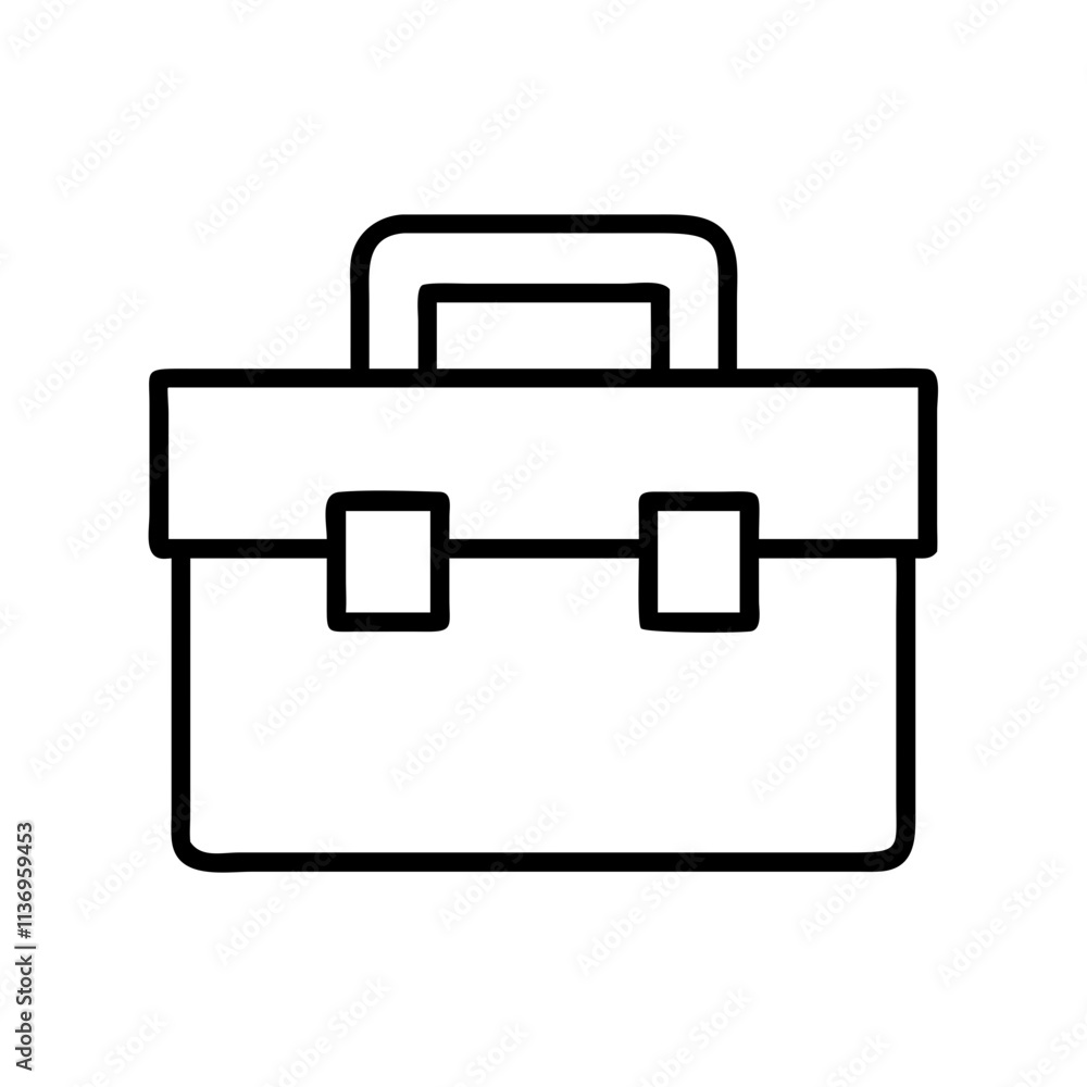 toolbox icon, labor Day line art, labor day icon - simple black line art icon of toolbox, symbolizing labor day celebrations. labor day vector art. toolbox icon, labor Day line art, labor day icon - simple black line art icon of toolbox, symbolizing labor day celebrations. labor day vector art.