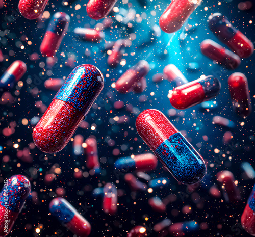 Pills or medicines. Abstract background for medicine and science.