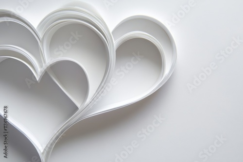 The elegant white hearts are a beautiful representation of love and romance, making them perfect for celebrating special occasions like Valentines Day, where affection and devotion abound