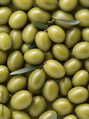 green olives background