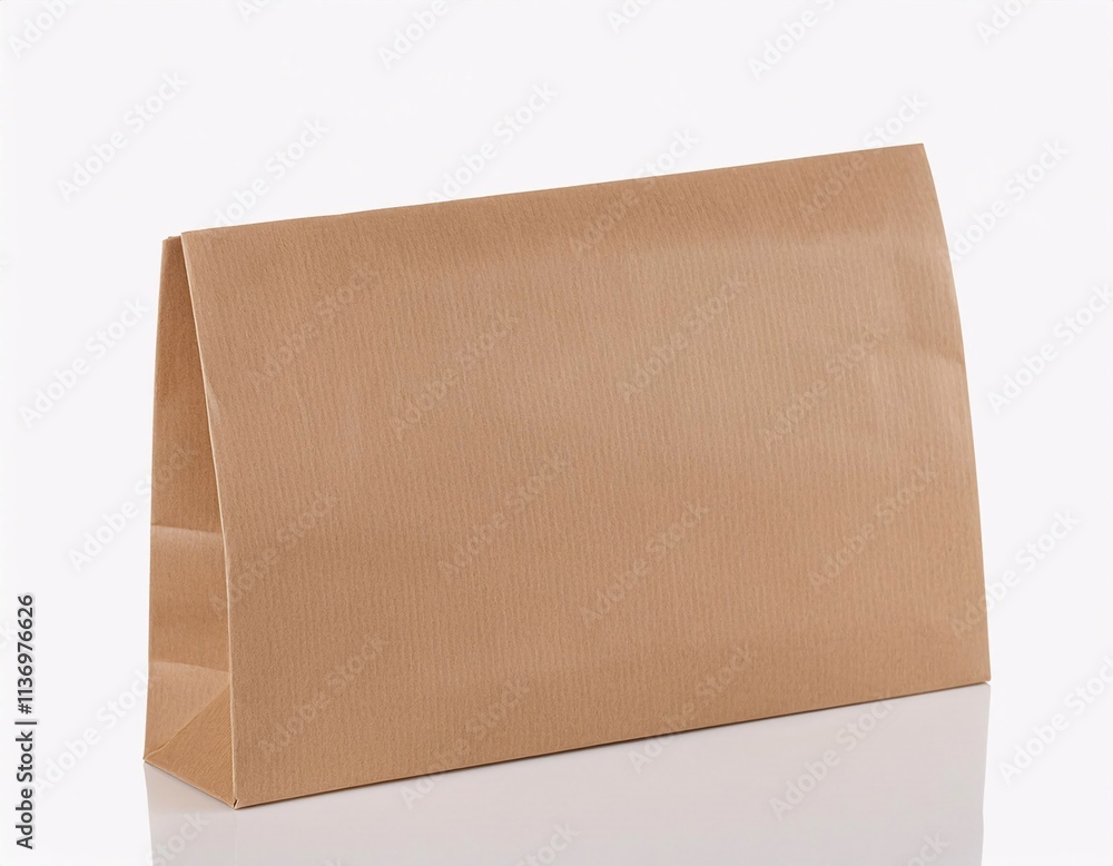 Brown paper bag isolated on white background Brown paper bag isolated on white background