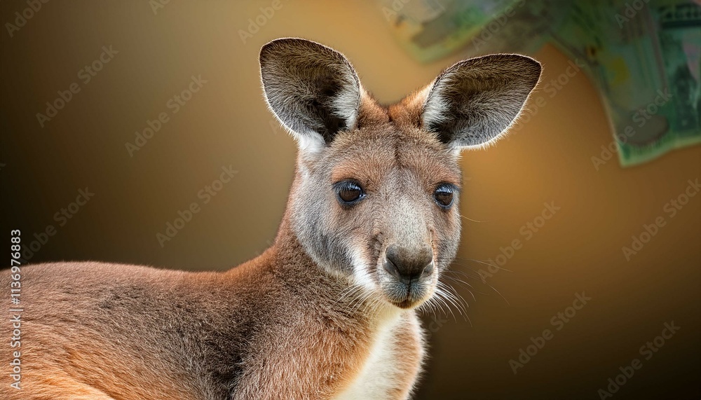 kangaroo with baby kangaroo with baby