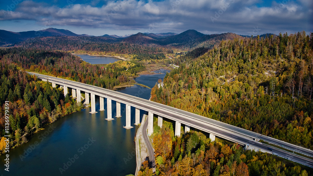 Obraz premium bridge over the river
