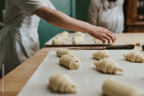 Photography Croissant making in Paris
