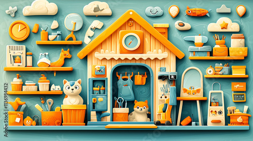 Kid's Play Dressing Room.