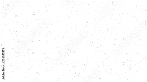 Seamless realistic falling snow or snowflakes pattern isolated on transparent background. Vector Christmas border