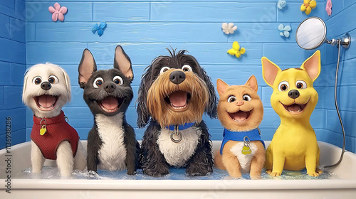 Pets' at Bathroom.