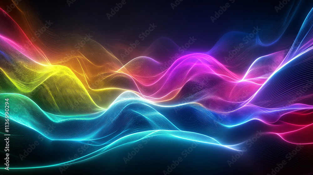 Fototapeta premium The study of visible sound and vibration, often shown as patterns created by sound waves in mediums like water or sand