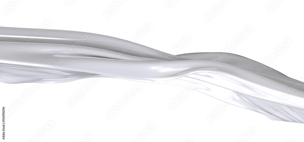 Abstract image of a white fabric with a soft, smooth, and flowing texture Abstract image of a white fabric with a soft, smooth, and flowing texture