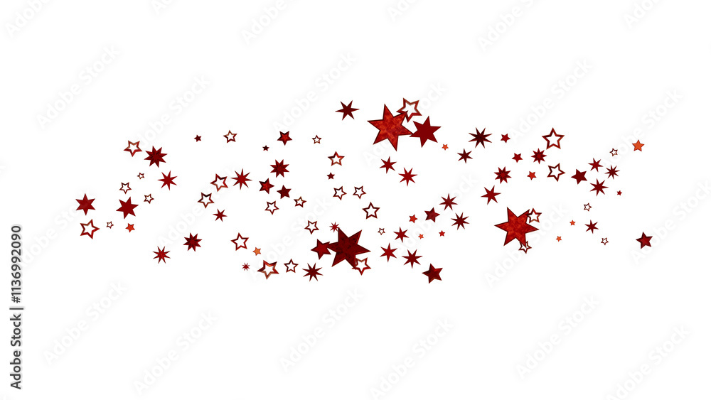 Obraz premium Red Star Burst Background