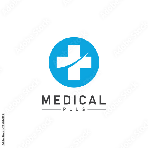 plus vector medical health template illustration icon