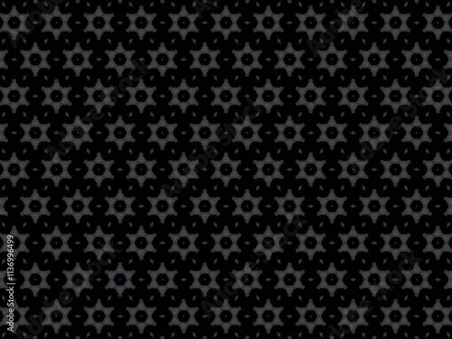 Wallpaper Mural Elegant dark gray and black geometric star pattern background Torontodigital.ca